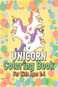 Unicorn Coloring Book for Kids Ages 2-4