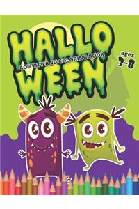 Halloween Coloring and Activity Book Ages 3-8