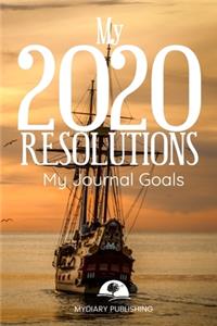 2020 New Year Resolution Book Journal - Workbook for Goal Setting and Motivational - 52 pages - 6