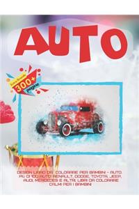 Design libro da colorare per bambini - Auto. Più di 100 auto