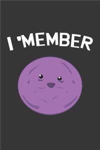 I Member Black Tee Notebook