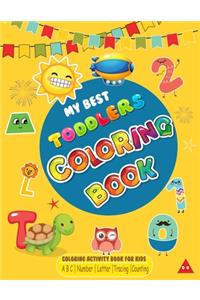 Number Counting Coloring Activity Book for Kids