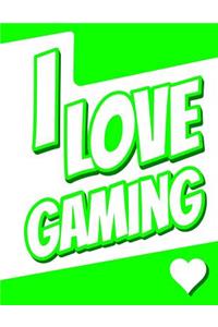 I Love Gaming: Large Print Discreet Internet Website Password Organizer, Birthday, Christmas, Friendship Gifts for Women and Men, Teens, Girls and Boys, 8 1/2