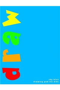 Sky Blue Drawing Pad For Kids