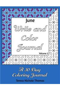 June Write and Color Journal - Volume 2