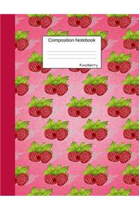 Raspberry Composition Notebook