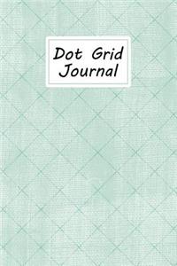 Dot Grid Journal: Dotted Matrix Notebook - Blue Green Aqua Diamonds Pattern