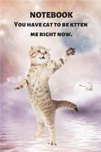 Notebook You Have Cat to Be Kitten Me Right Now
