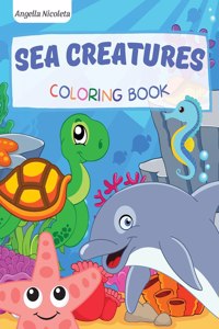 Sea Creatures Coloring Book