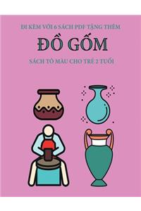 Sách tô màu cho trẻ 2 tuổi (Đồ gốm)