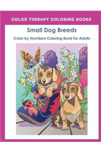 Color by Numbers Adult Coloring Book of Small Breed Dogs