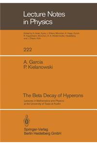 Beta Decay of Hyperons