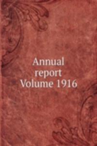 Annual report Volume 1916