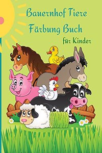 Bauernhof Tiere Färbung Buch für Kinder
