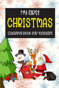 My First Christmas Coloring Book For Toddlers