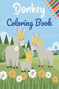 Donkey Coloring Book