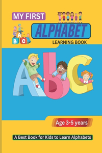 My First Alphabet Learning Book Kids Learning Alphabet Activity book Age 3-5