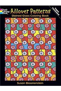 Allover Patterns Stained Glass Coloring Book