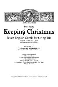 Keeping Christmas for String Trio - Score