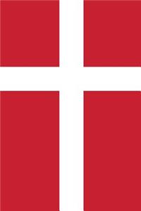 Denmark Flag Notebook - Danish Flag Book - Denmark Travel Journal