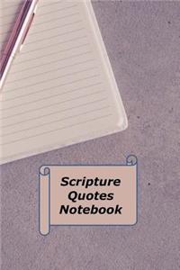 Scripture Quotes Notebook