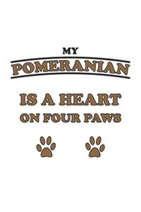 My Pomeranian is a heart on four paws