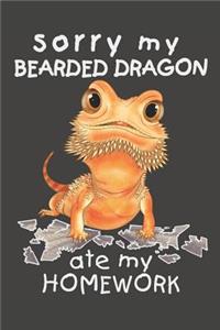 Sorry My Bearded Dragon Ate My Homework