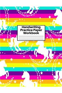 Handwriting Practice Paper Workbook