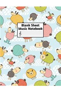 Blank Sheet Music Notebook