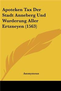 Apoteken Tax Der Stadt Anneberg Und Wurderung Aller Ertzneyen (1563)