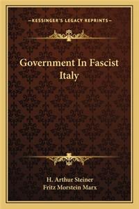 Government In Fascist Italy