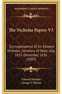 The Nicholas Papers V3