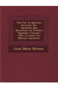 Th Se Sur La Question Suivante