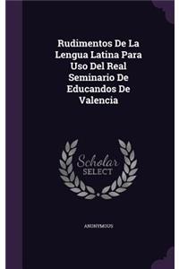 Rudimentos De La Lengua Latina Para Uso Del Real Seminario De Educandos De Valencia