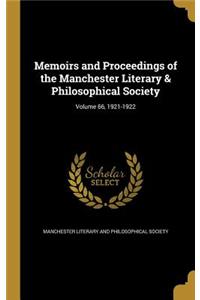 Memoirs and Proceedings of the Manchester Literary & Philosophical Society; Volume 66, 1921-1922