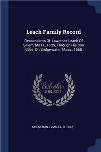 Leach Family Record