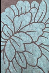Journal Daily: Light Blue Flower Design, Unique Stylish Lined Blank Journal Book, 6 X 9, 200 Pages, Dailyjournal Notebook