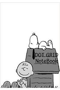 Snoopy Sketch Dot Grid Notebook