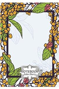 Notebook Journal Dot-grid, Graph, Lined, Blank No Lined Flower Frame: Pocket Notebook Journal Diary, 110 Pages, 7 X 10 Blank Notebook Journal
