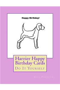 Harrier Happy Birthday Cards