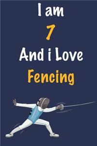 I am 7 And i Love Fencing