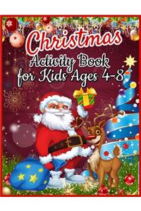 Christmas Activity Book for Kids Ages 4-8