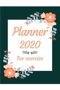 Planner 2020 for exercise