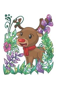 Christmas Reindeer Jungle Notebook