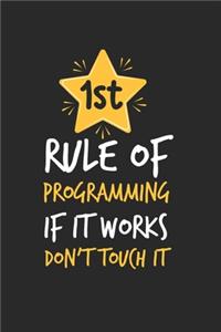 Funny Programmer Notebook - Software Developer Journal Planner