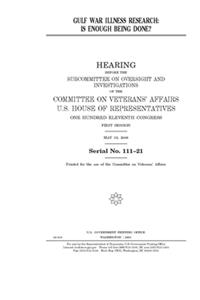 Gulf War illness research