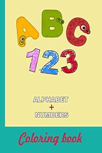 ABC 123 Alphabet + Numbers Coloring Book