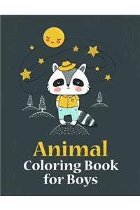 Animal Coloring Book for Boys