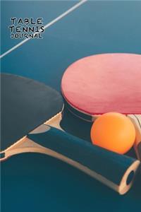 Table Tennis Journal Dot Grid Style Notebook