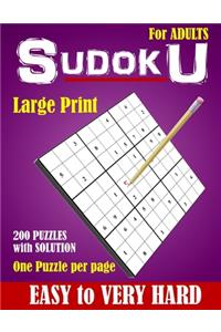 Sudoku For Adults Easy to Very hard